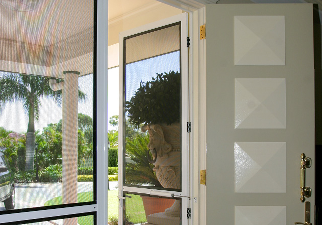 Crimsafe hinged doors